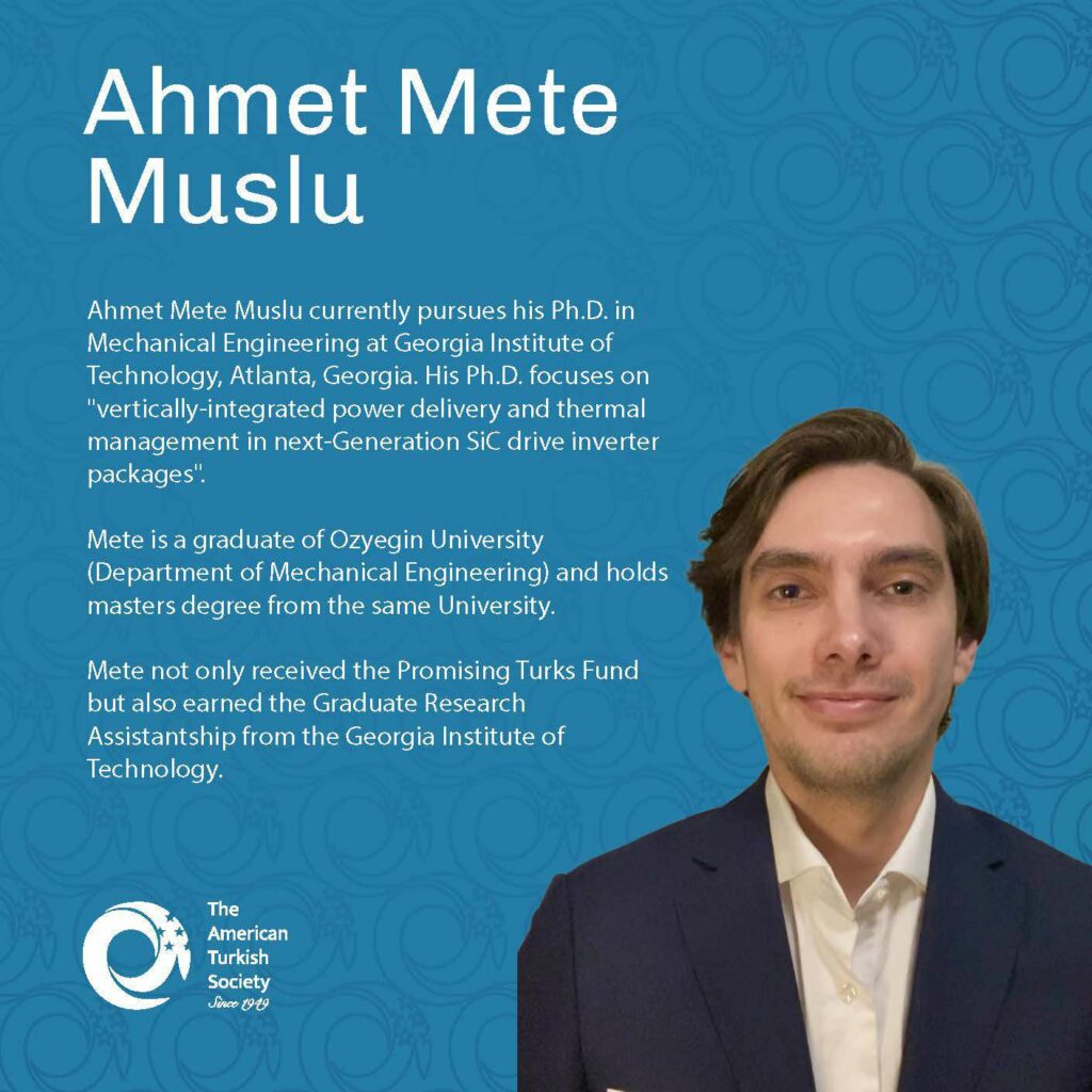 Ahmet Mete Muslu  - Promising Turks Fund 2023